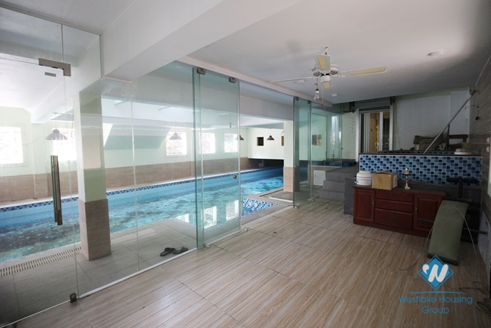 A huge 5  bedroom villa with indoor swimming pool for rent in Vuon Dao